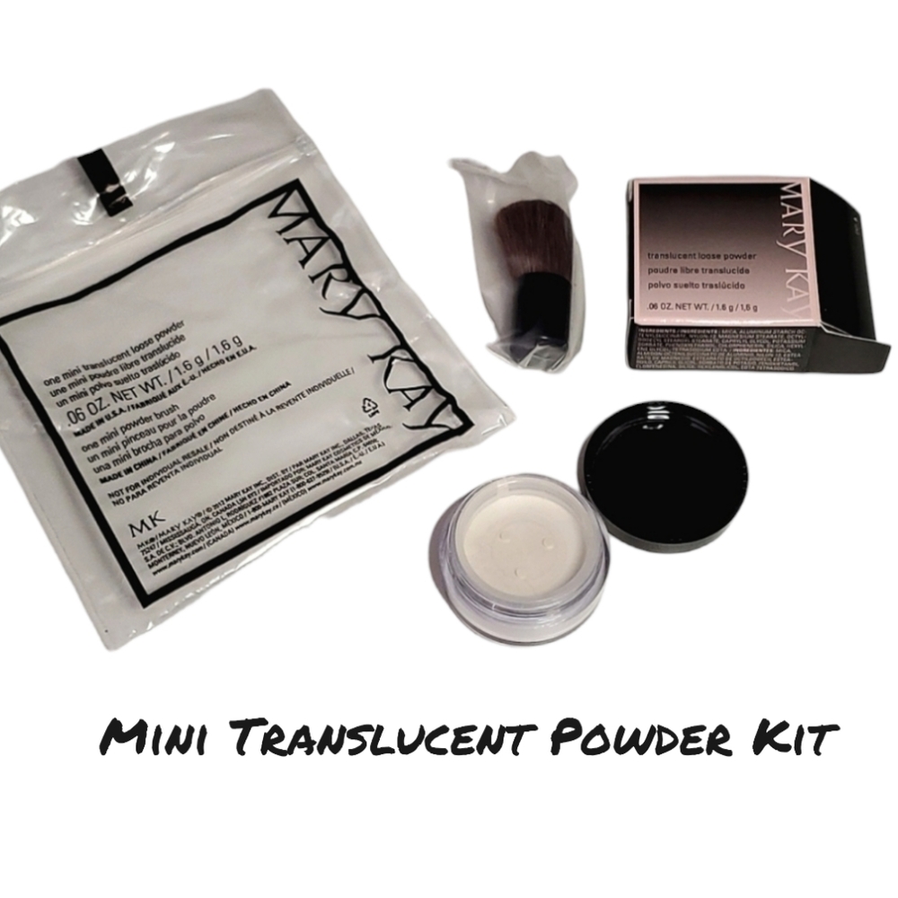 NEW Mary Kay Mini Translucent Powder with Brush Travel Pack (1.6g)
